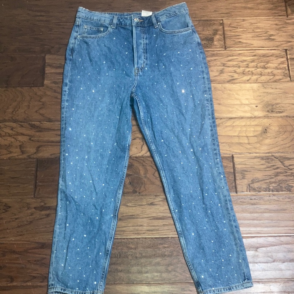 Sparkly rhinestone jeans
